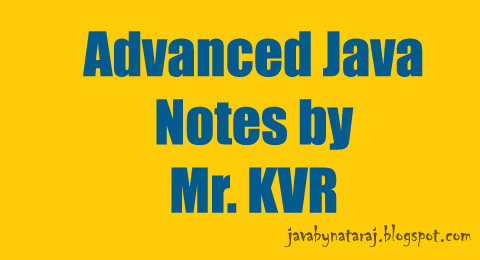 Kv Rao Advanced Java Notes Pdf
